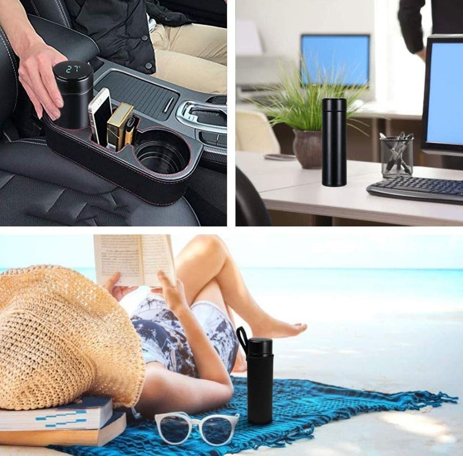 Personalised Temperature Bottle with Name (500ml) Ideal for Runners, Gym goers & Travellers