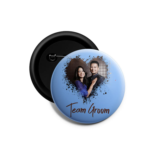 Team Groom | Wedding Badges | Size - 58mm