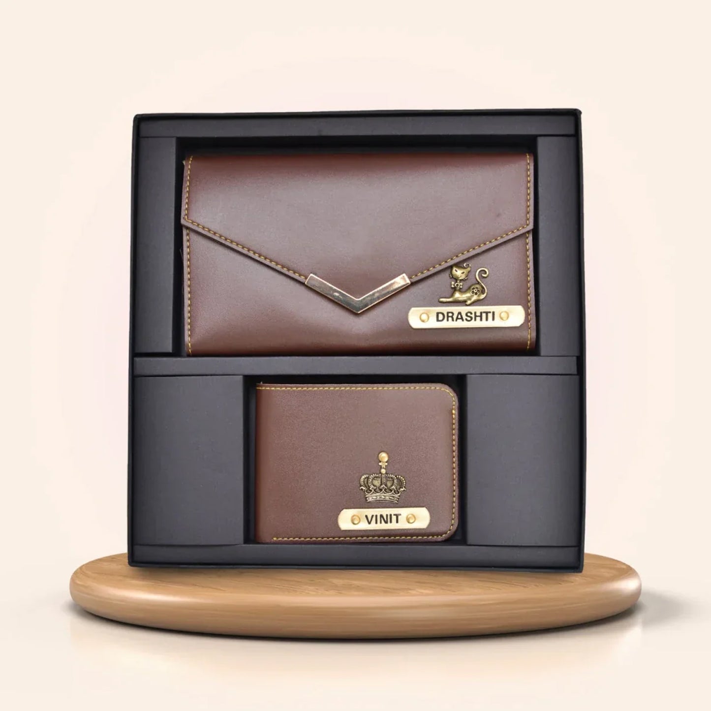 Personalized Couple Wallet Combo – For Him & Her