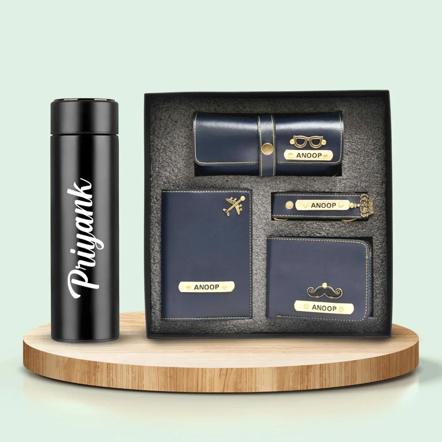 Stylish Personalized Men’s Gift Set with Water Bottle – Ideal for Any Occasion