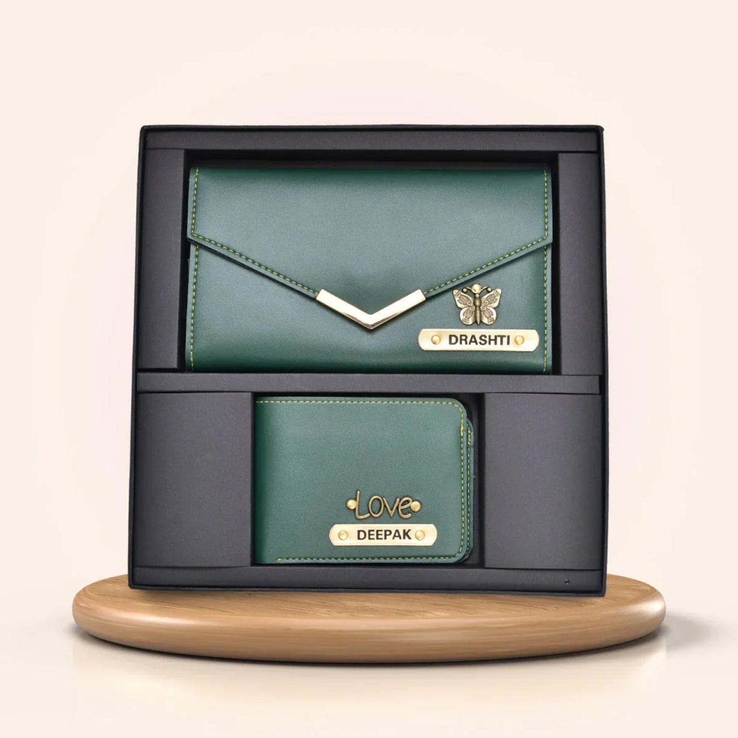 Personalized Couple Wallet Combo – For Him & Her