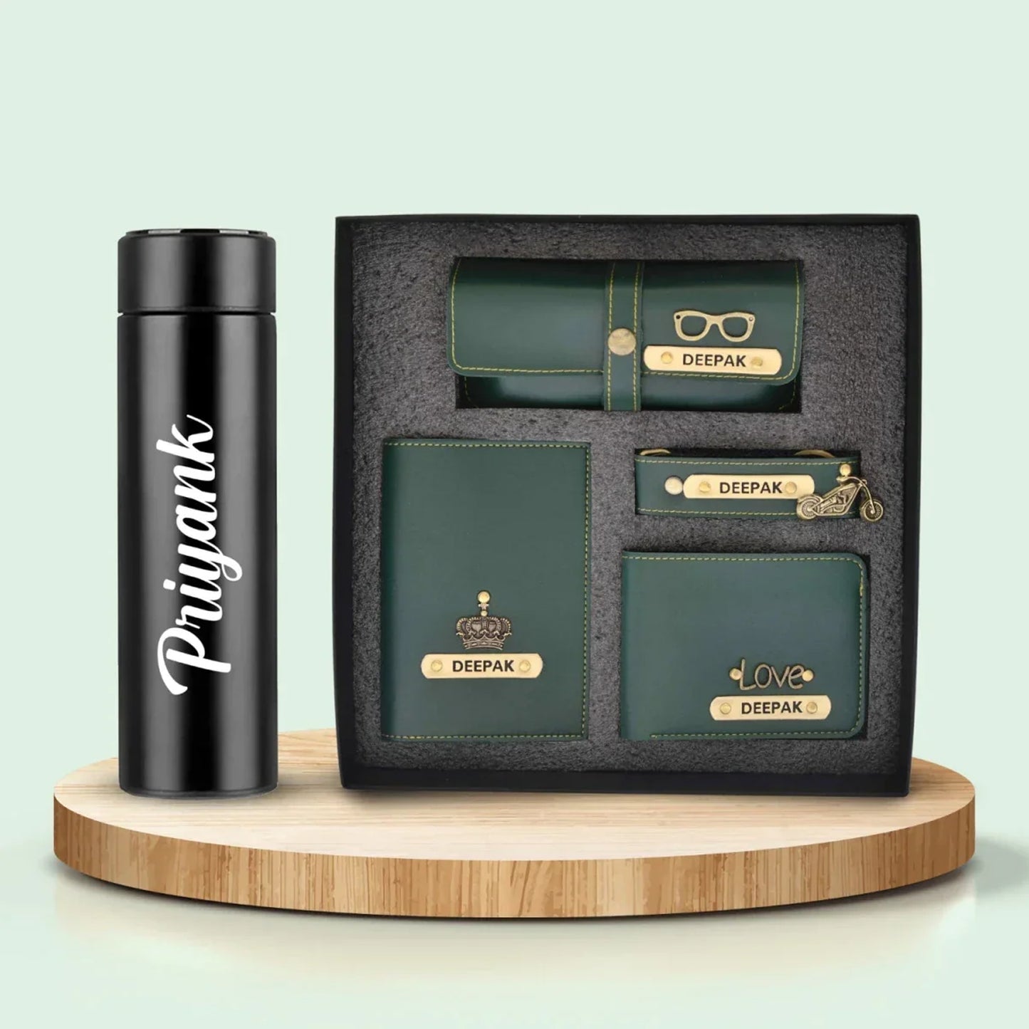 Stylish Personalized Men’s Gift Set with Water Bottle – Ideal for Any Occasion