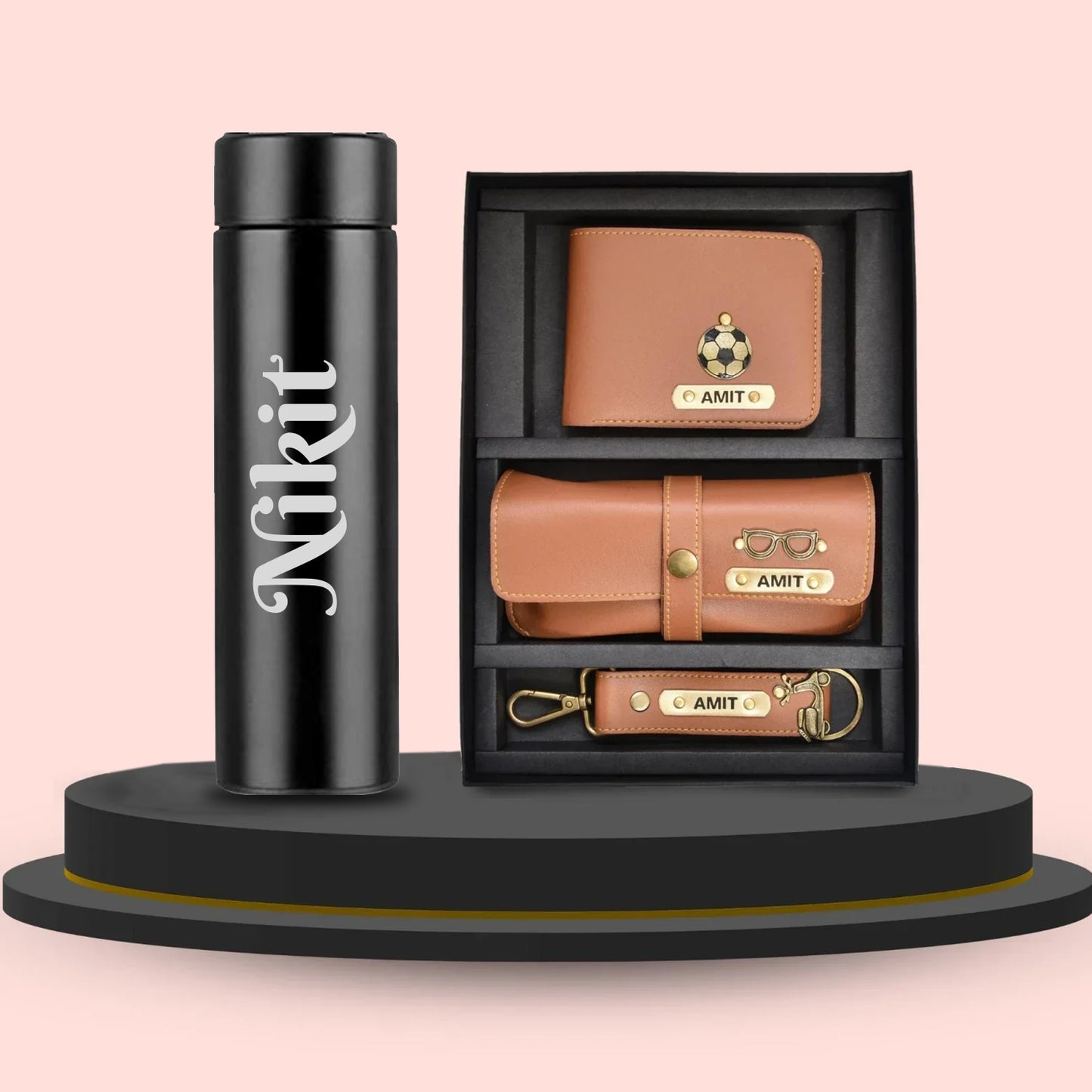 Personalized Smart Bottle & Men's Combo (3 pcs)