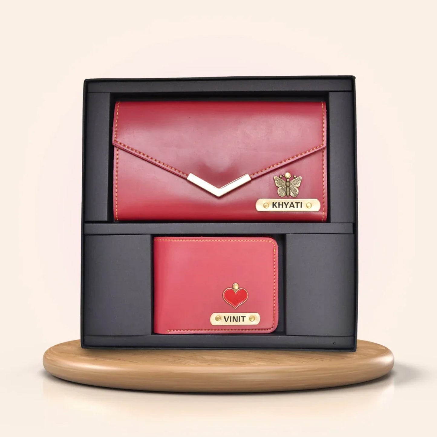 Personalized Couple Wallet Combo – For Him & Her